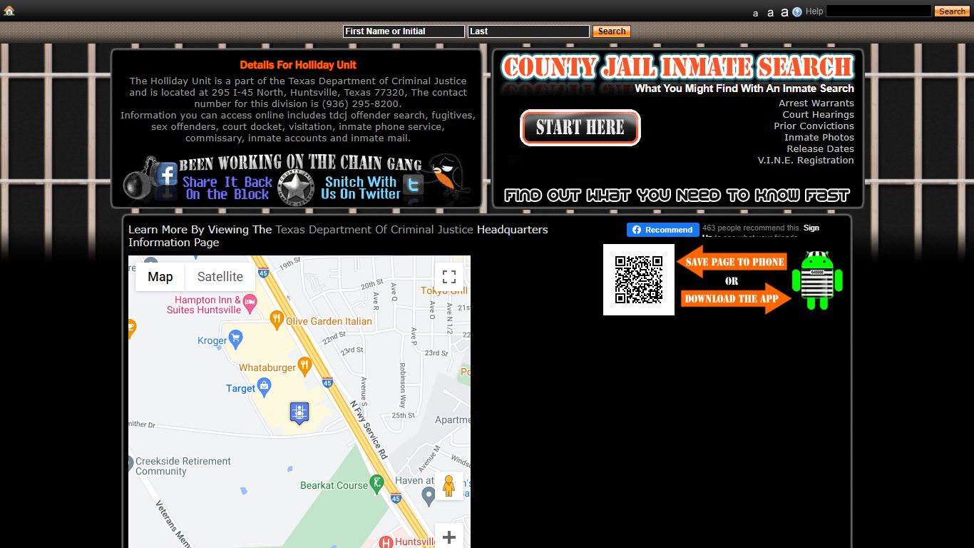 Holliday Unit - Texas Department of Criminal Justice ...